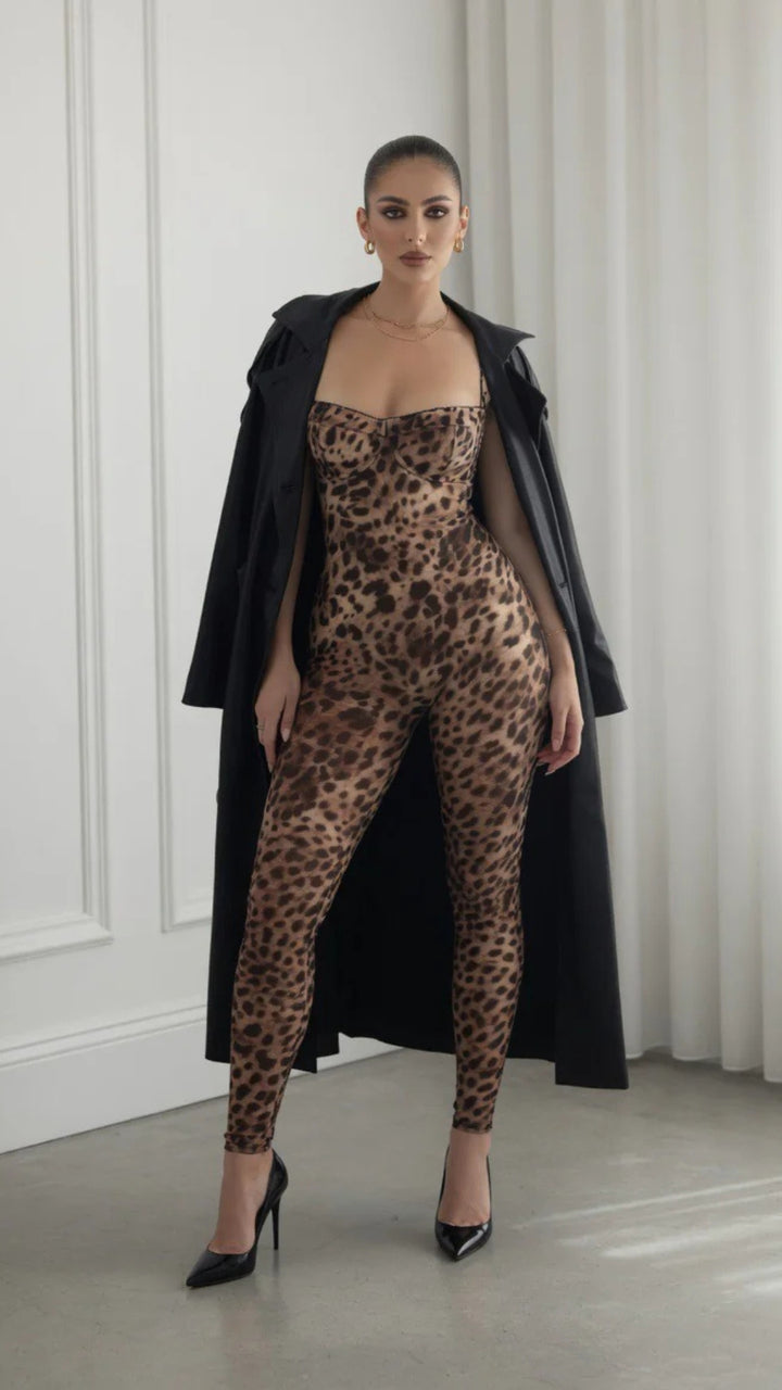 Leopard Print Jumpsuit
