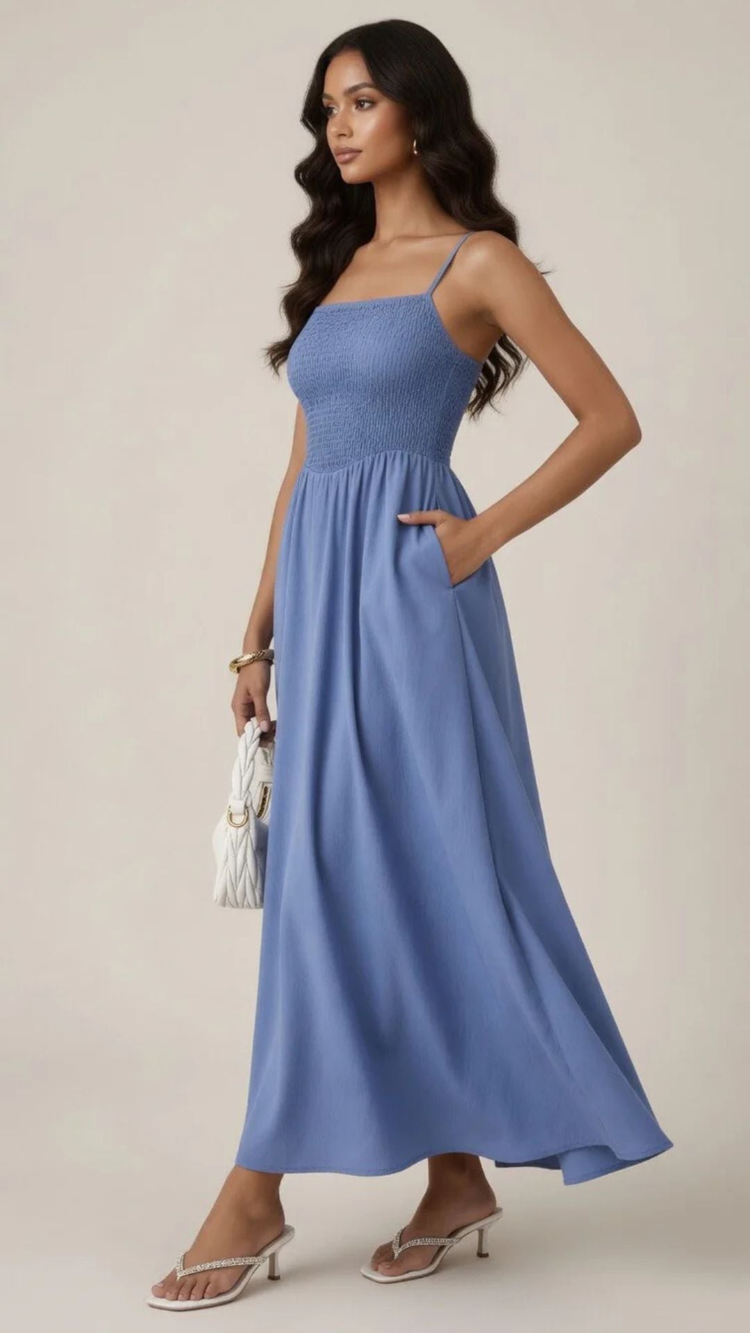 Square Neck Maxi Dress
