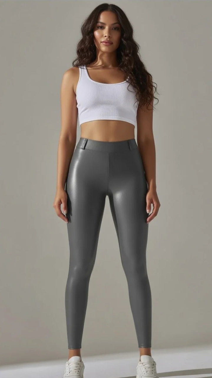 Faux Leather Trousers
