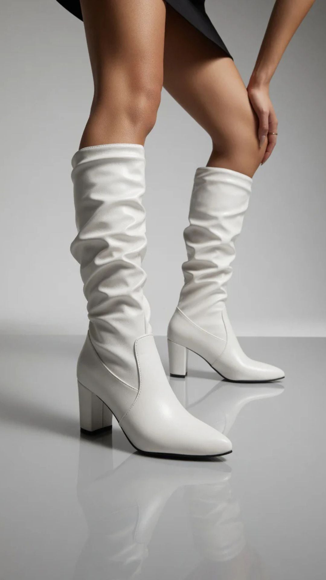 PU Leather Long Boots