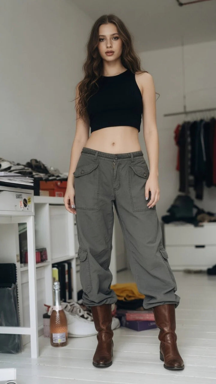 Cargo Multi-Pocket Trousers