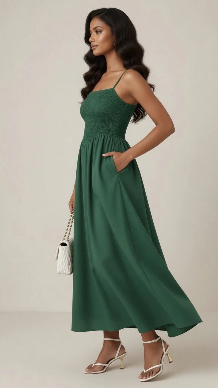 Square Neck Maxi Dress