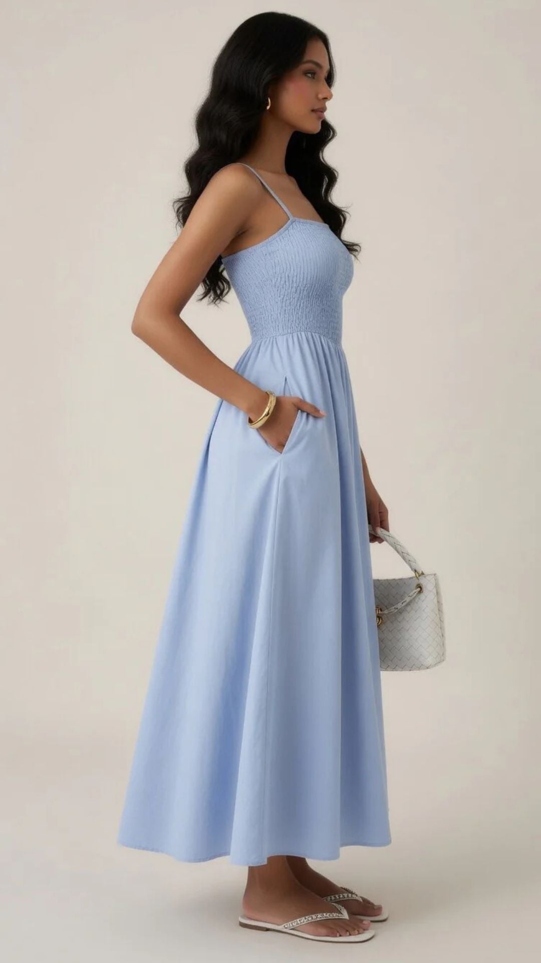 Square Neck Maxi Dress
