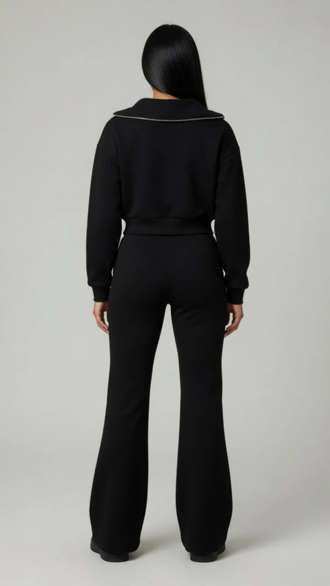 Zip Detail Top and Trouser Set