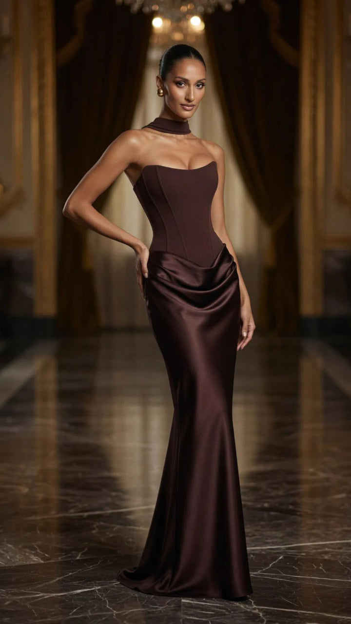 Satin Maxi Dress