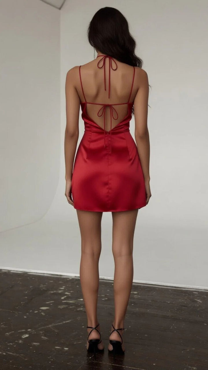 Satin Mini Dress