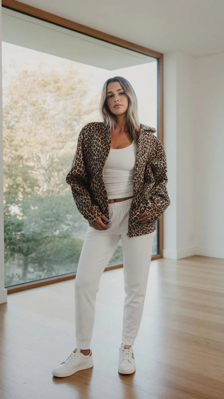 Leopard Print Hoodie