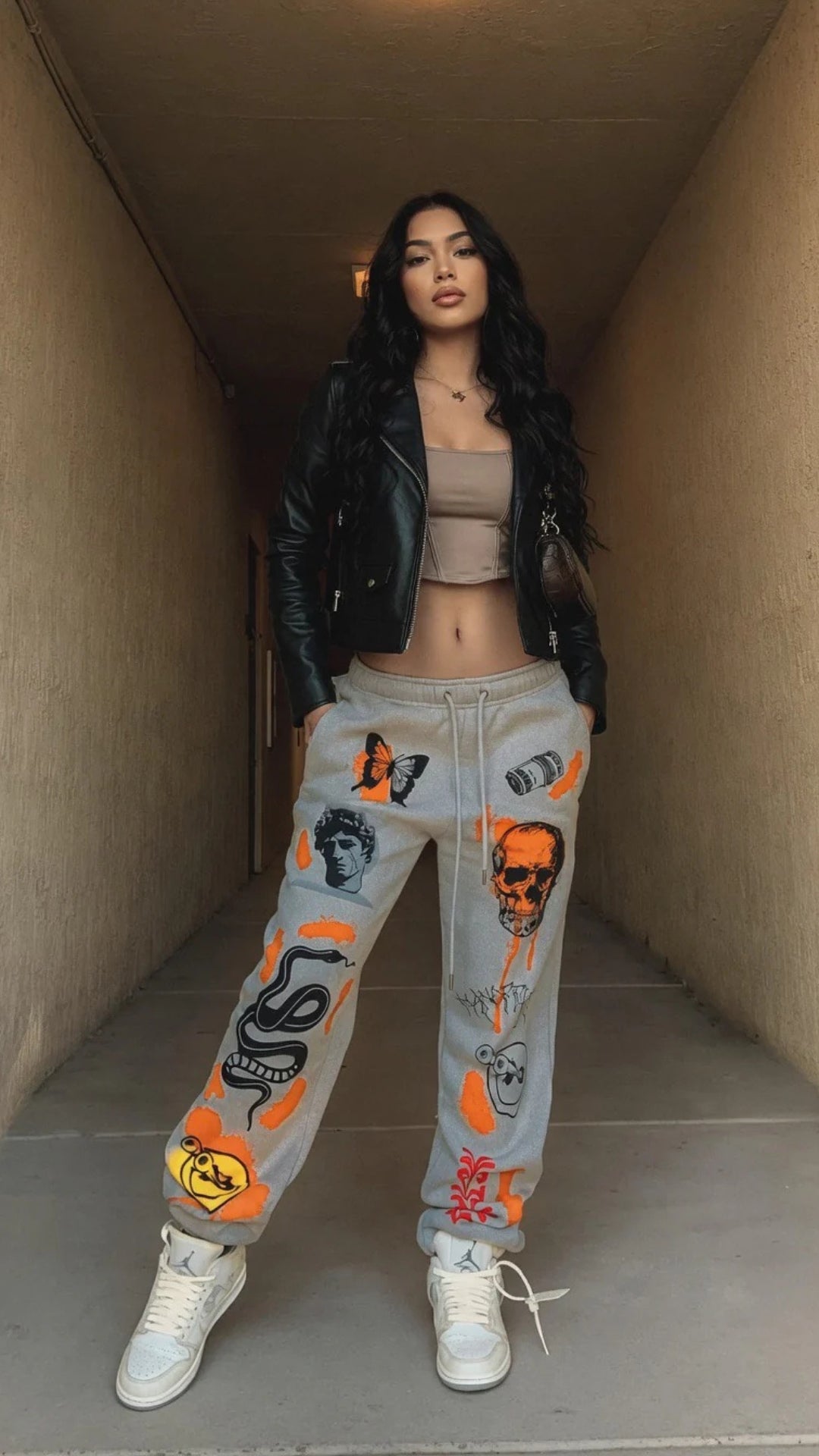 Graphic Print Joggers