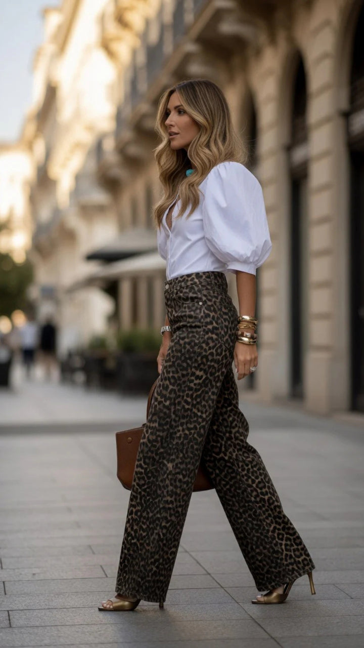 Leopard Print Trousers