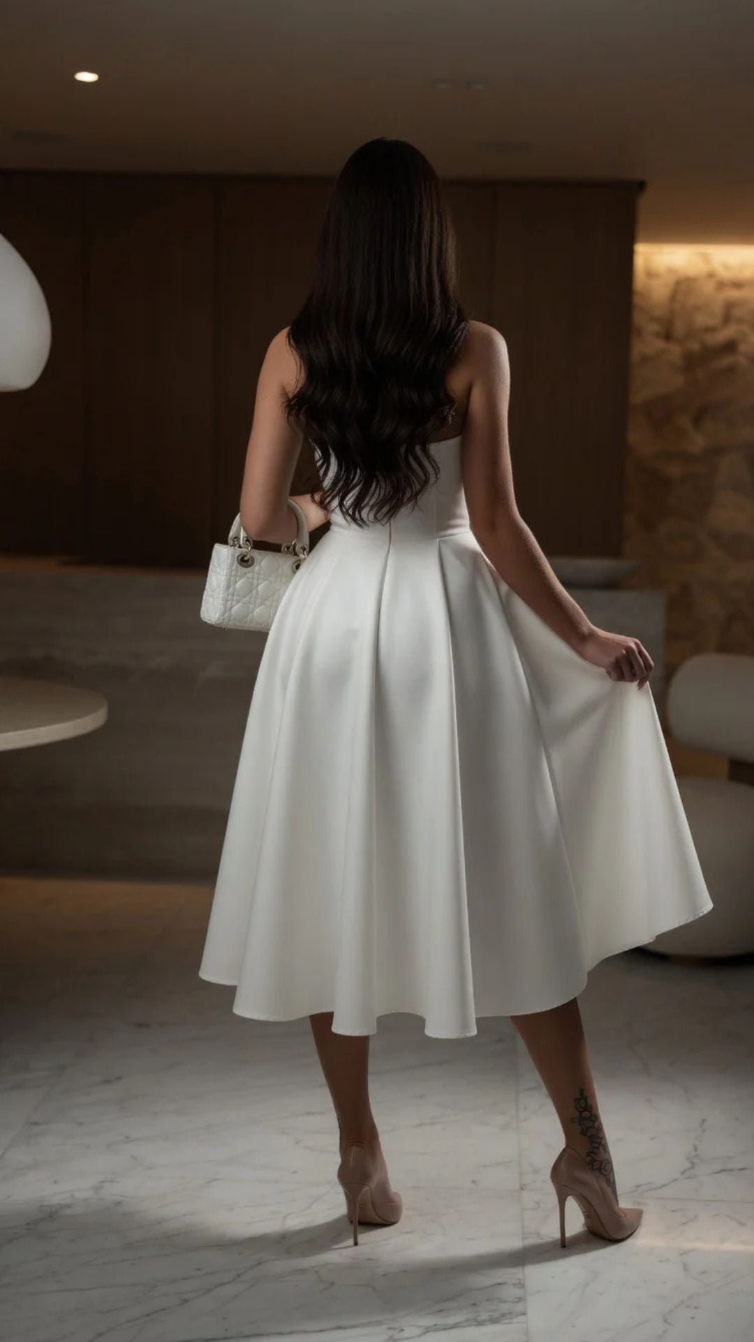 Strapless Midi Dress