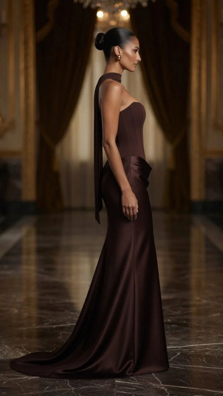 Satin Maxi Dress