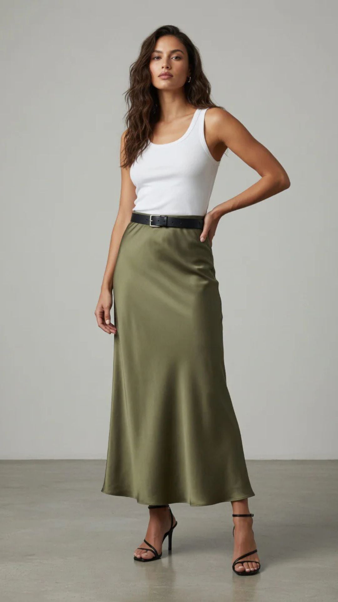 Satin Midaxi Skirt