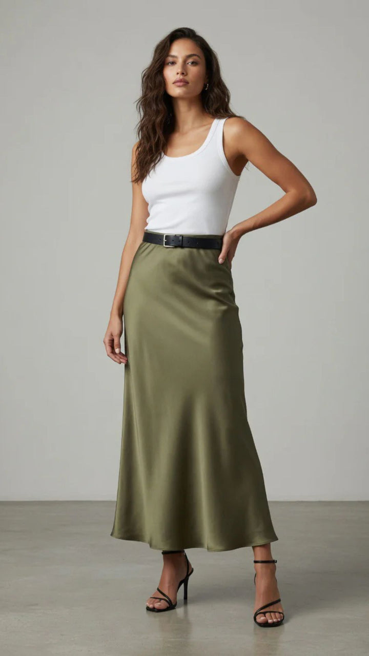 Satin Midaxi Skirt