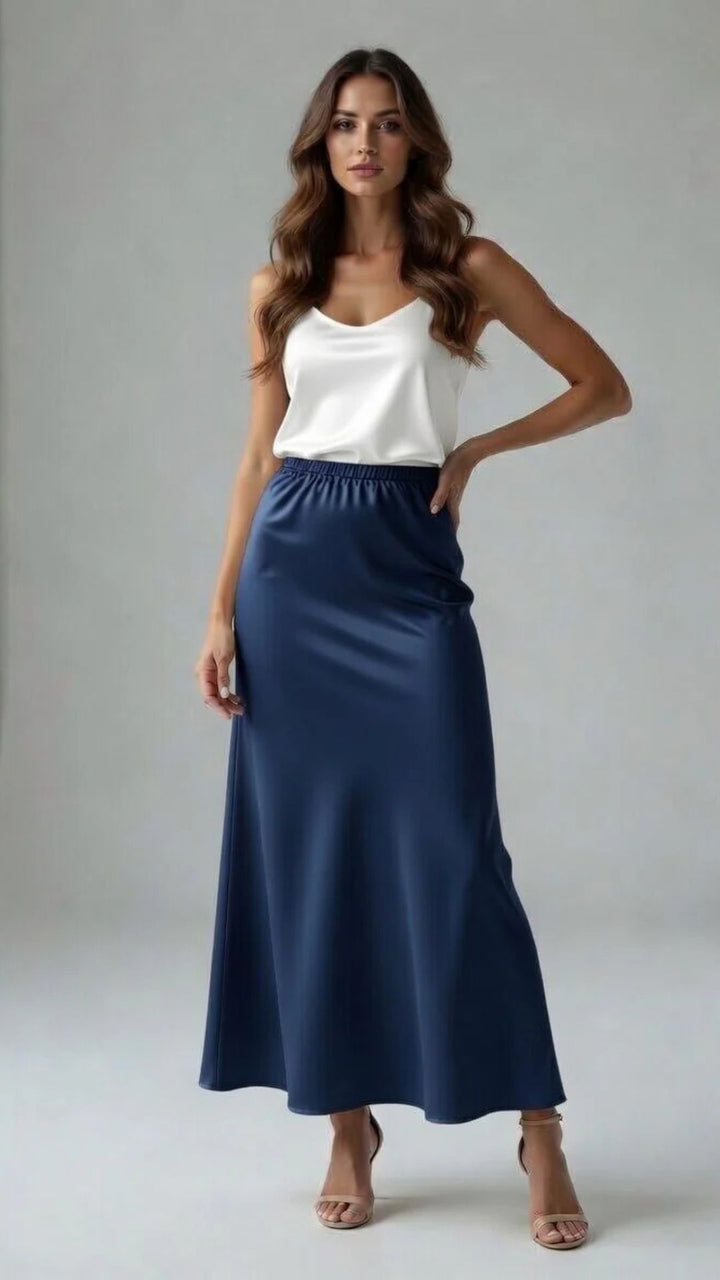 Satin Midaxi Skirt