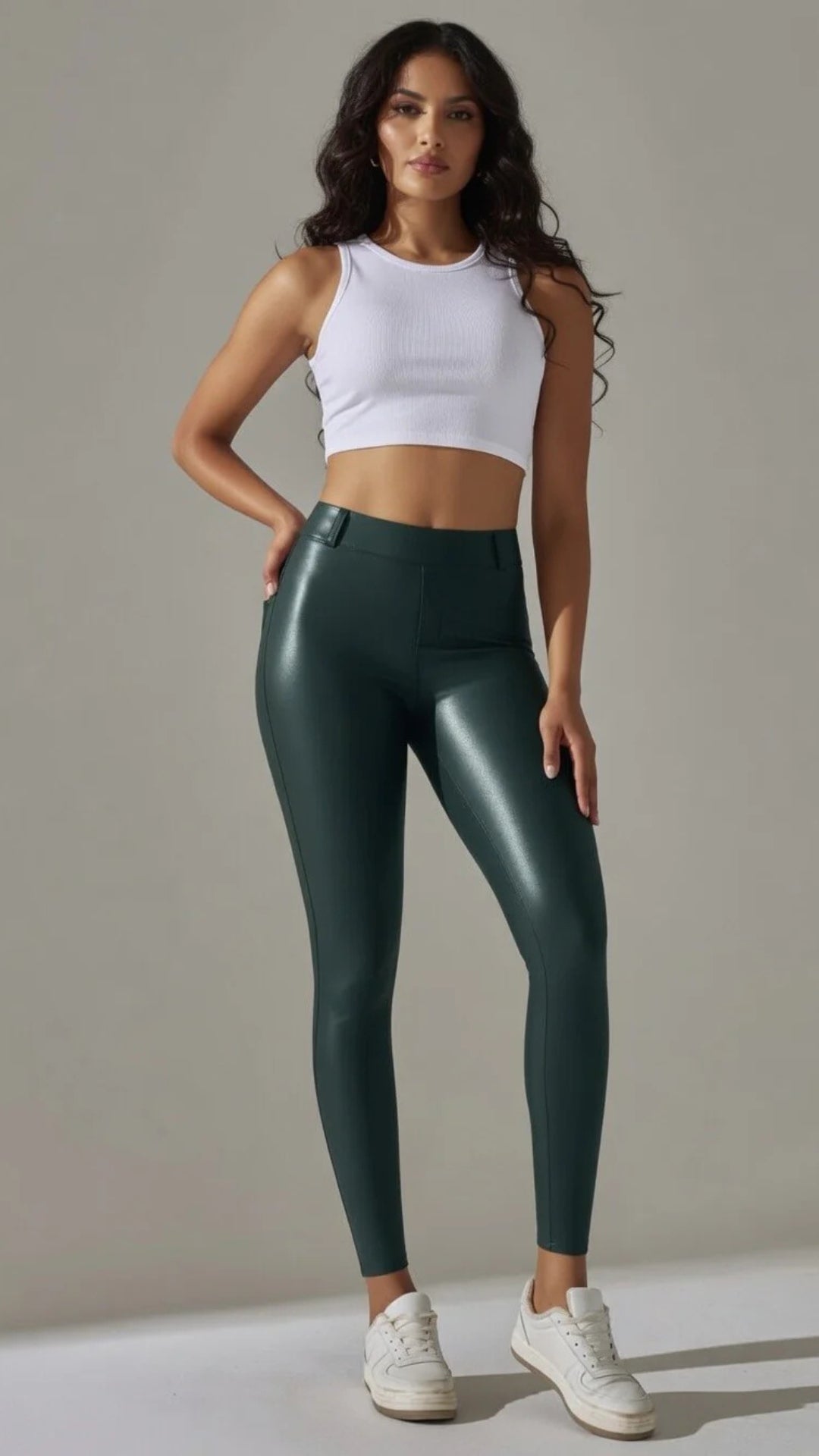 Faux Leather Trousers