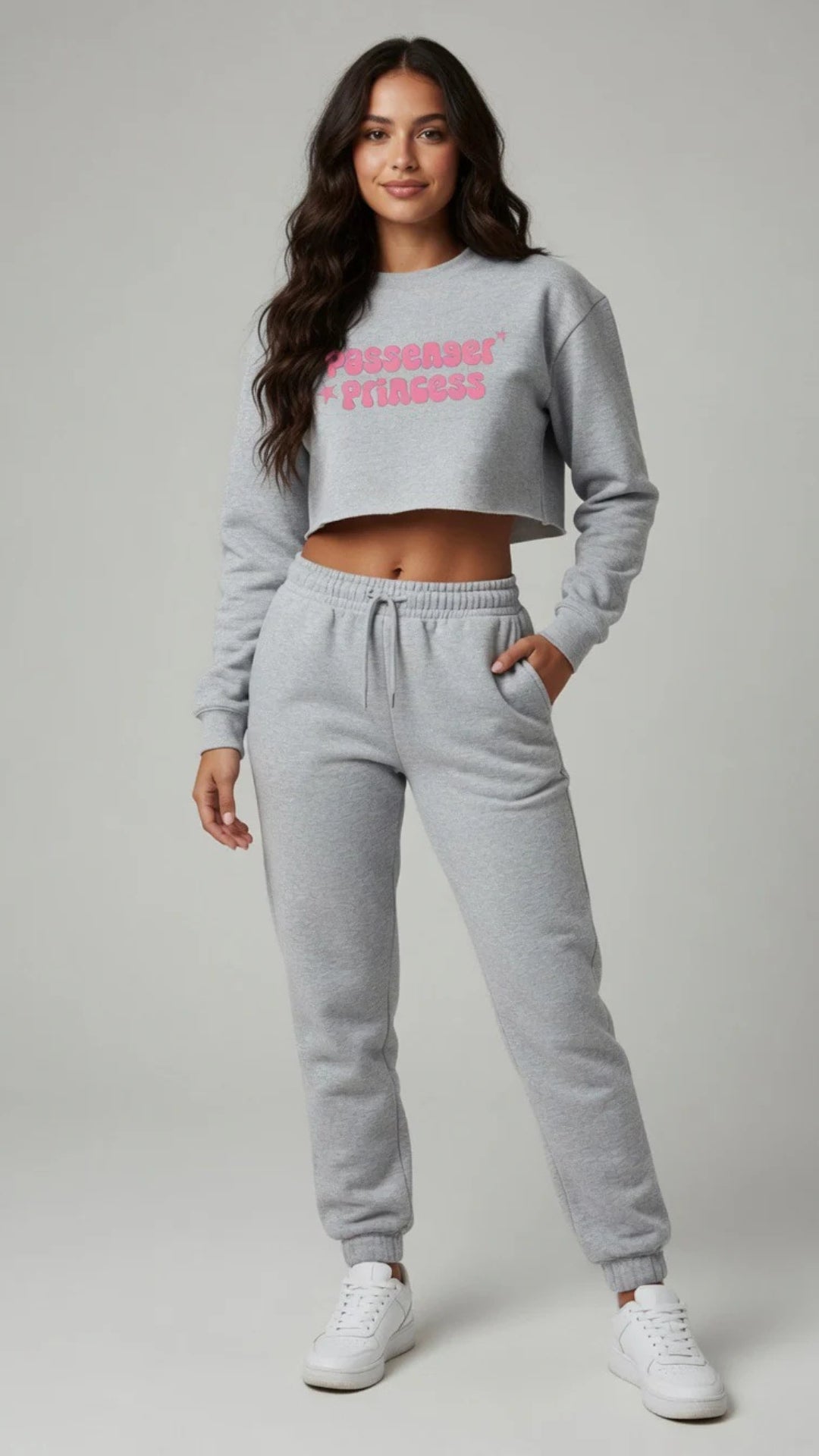 Cropped Passenger Princess Print Sweatshirt