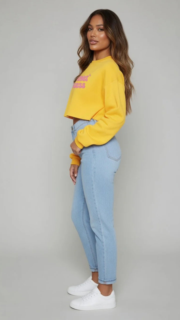 Cropped Passenger Princess Print Sweatshirt