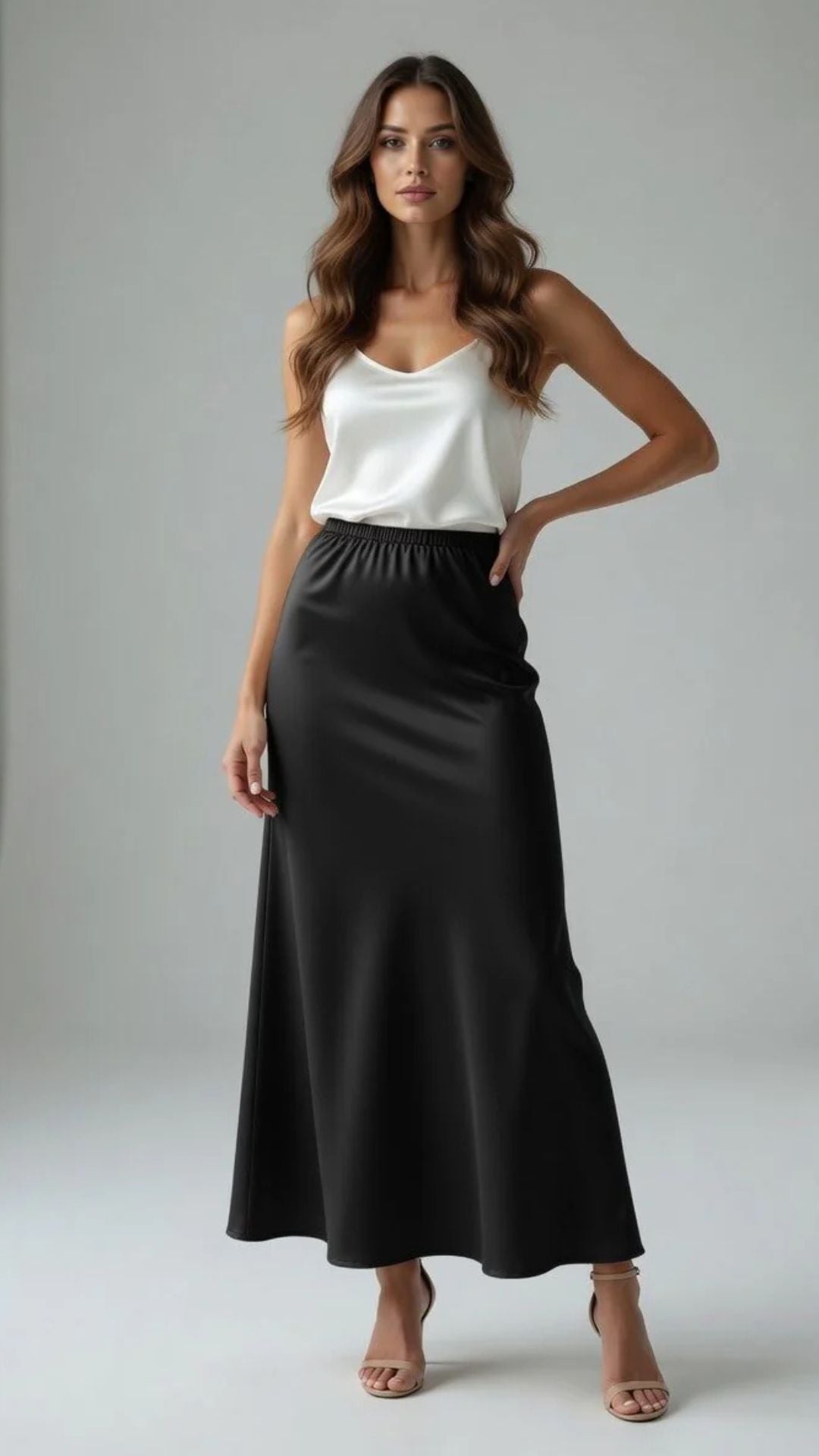 Satin Midaxi Skirt