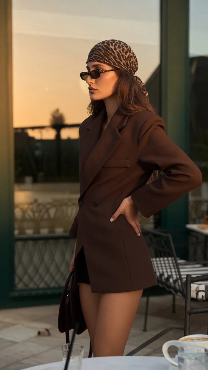 Oversized Double-Breasted Blazer