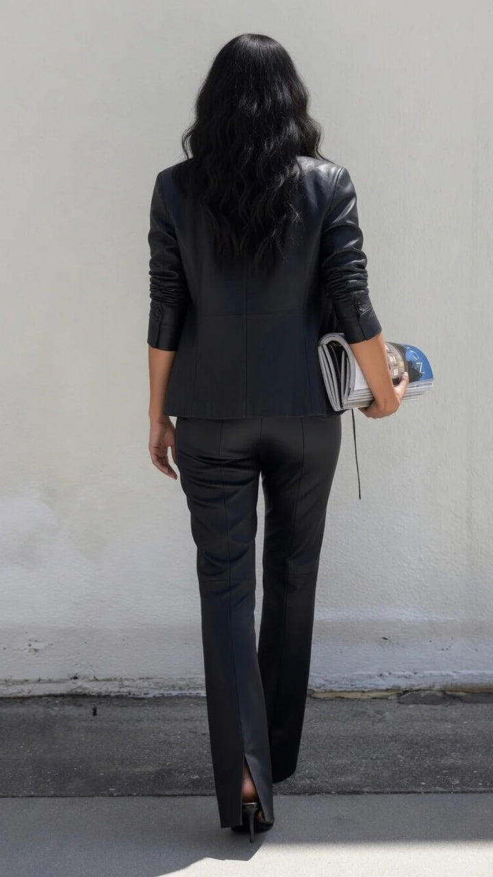 Faux Leather Trousers