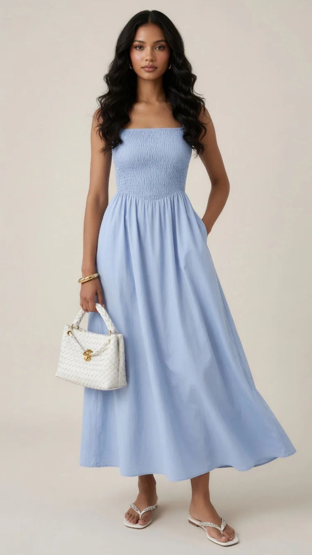 Square Neck Maxi Dress