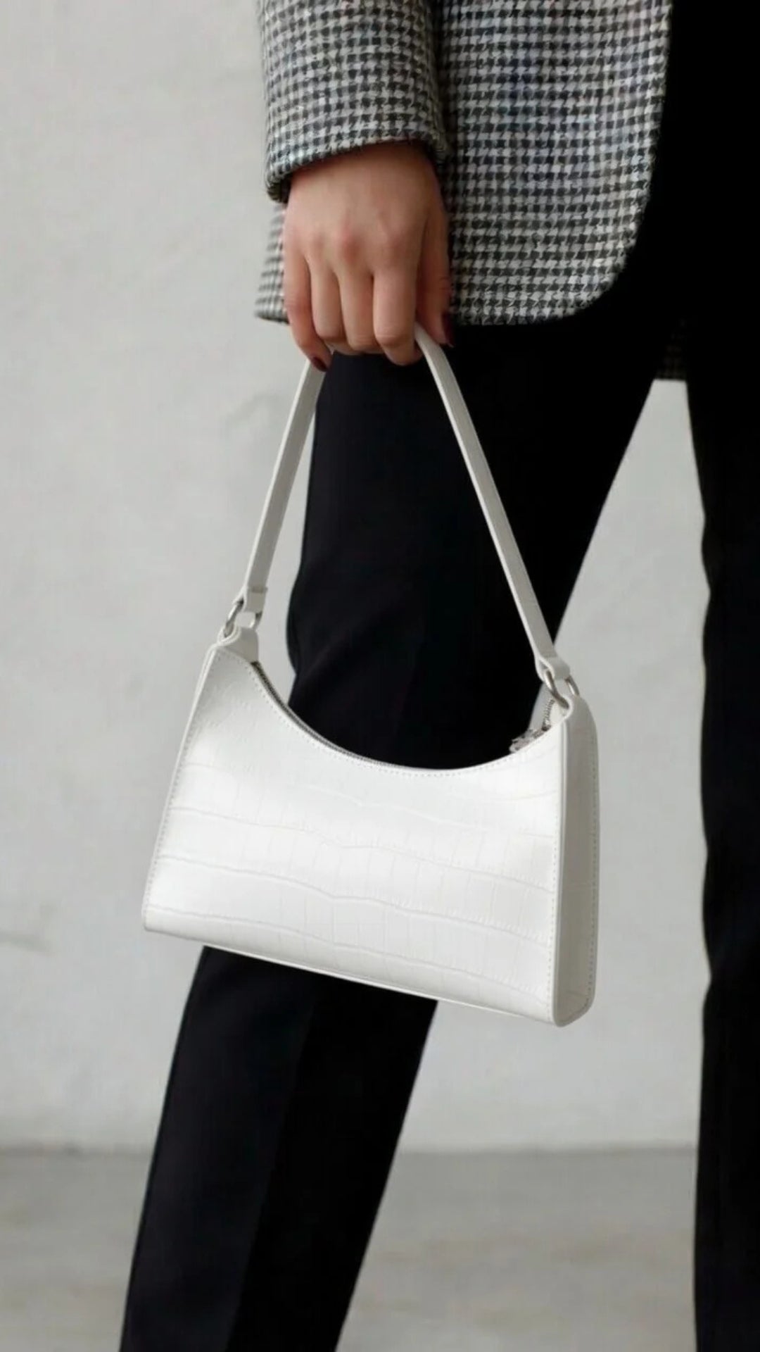 PU Leather Alligator Pattern Handbag