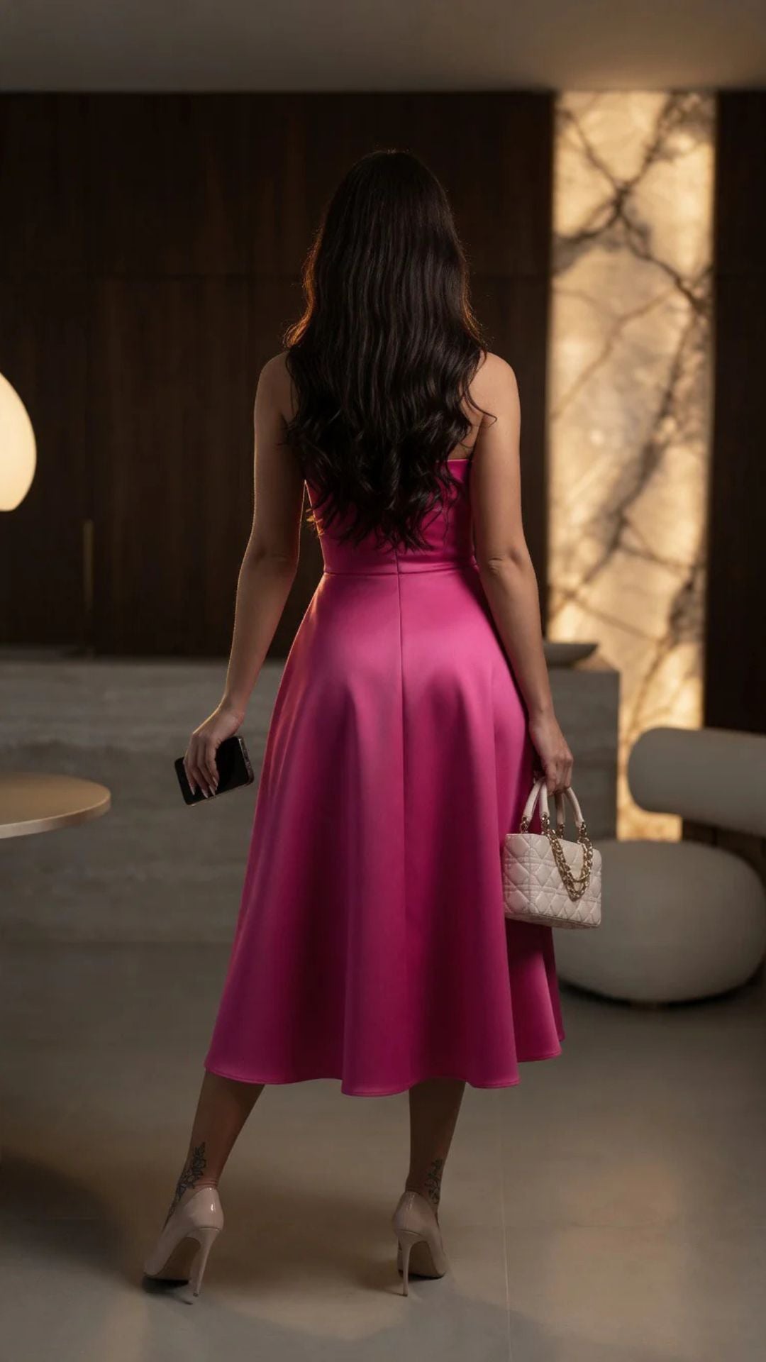 Strapless Midi Dress