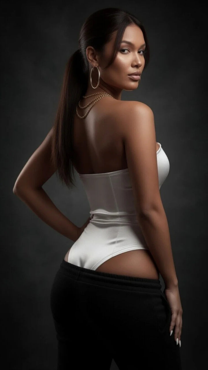 Satin Strapless Bodysuit