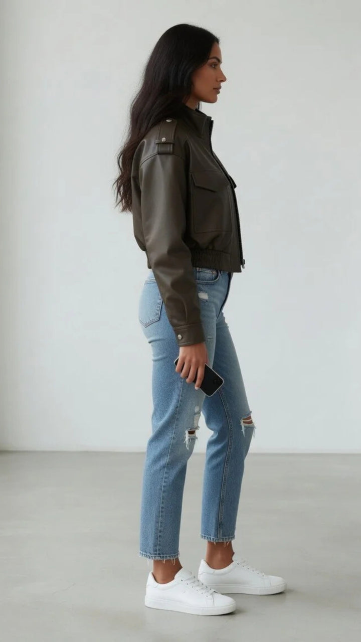 Faux Leather Jacket