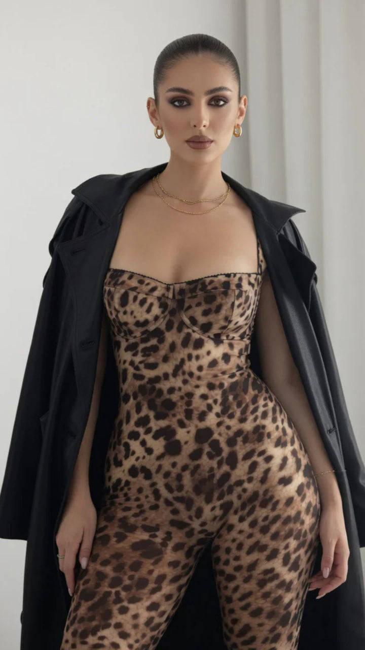Leopard Print Jumpsuit