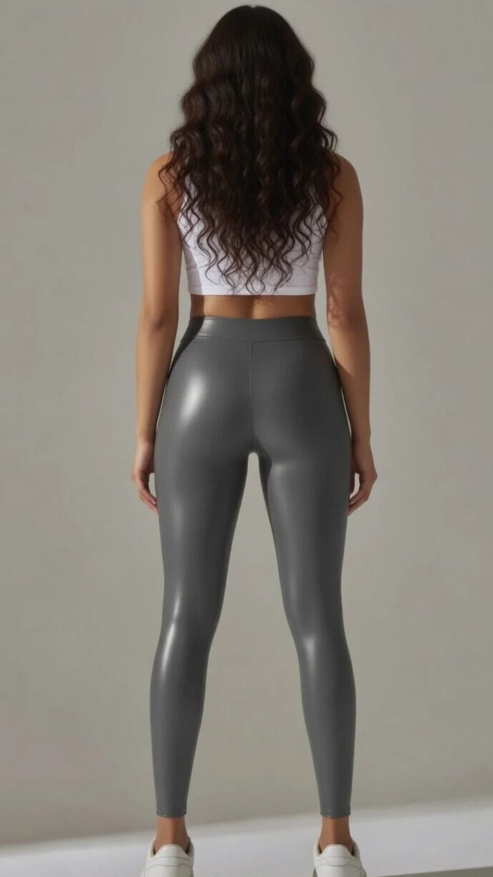 Faux Leather Trousers