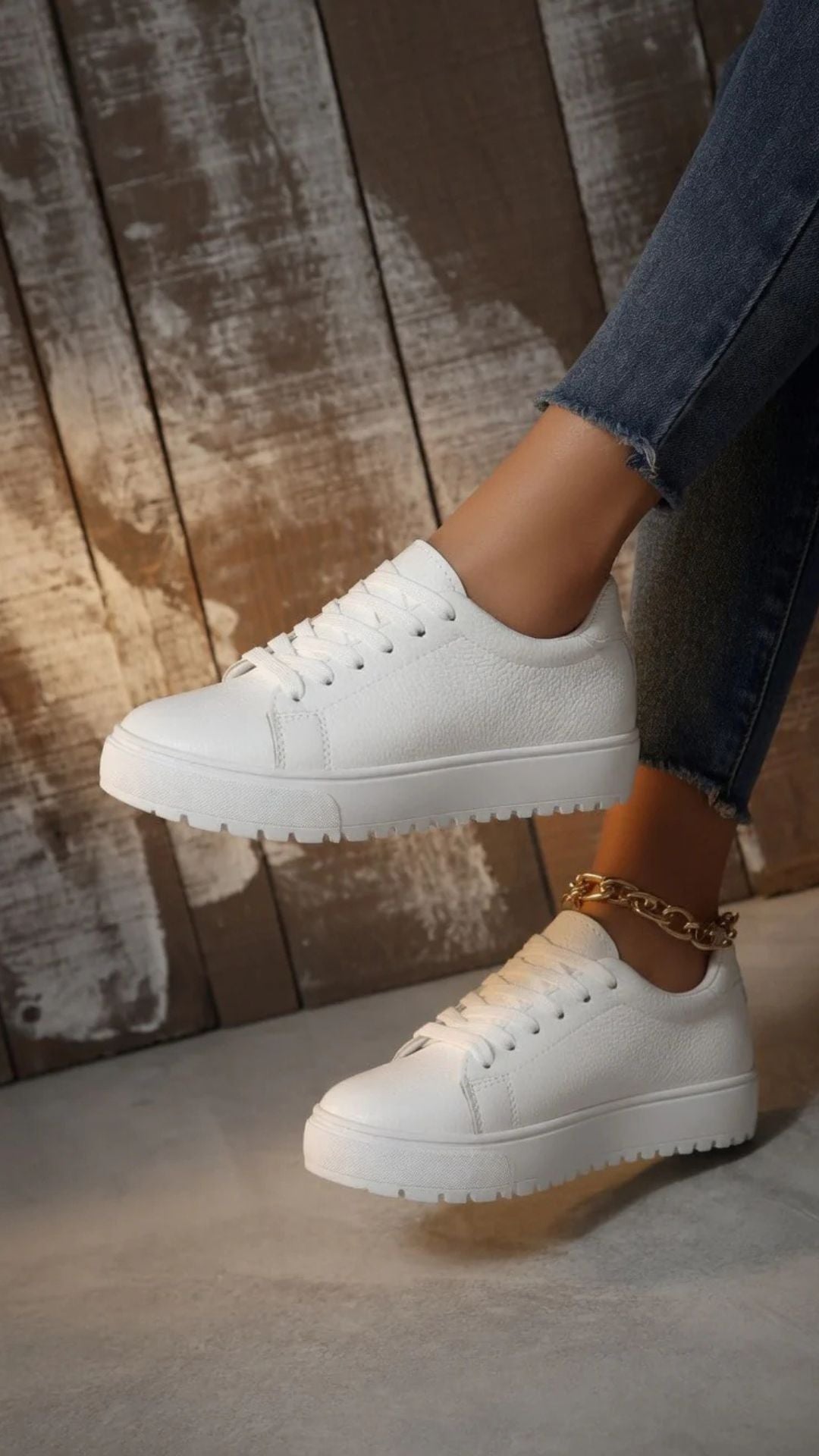 Basic White Trainers