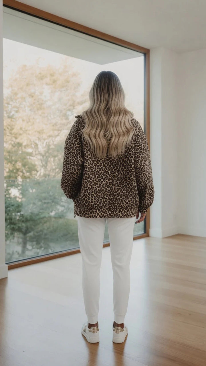 Leopard Print Hoodie
