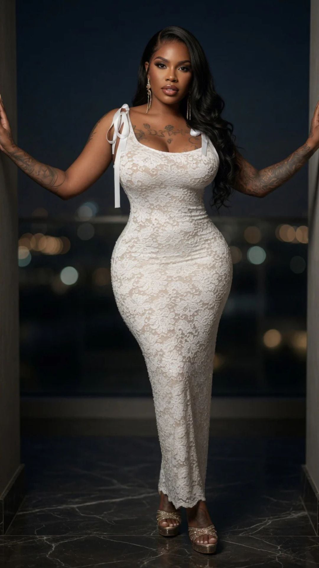 Floral Lace Bodycon Maxi Dress – LOVE XO WOMEN'S CLOTHING