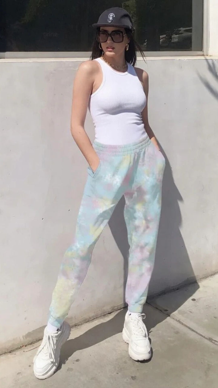 Tie-Dye Design Sweatpants