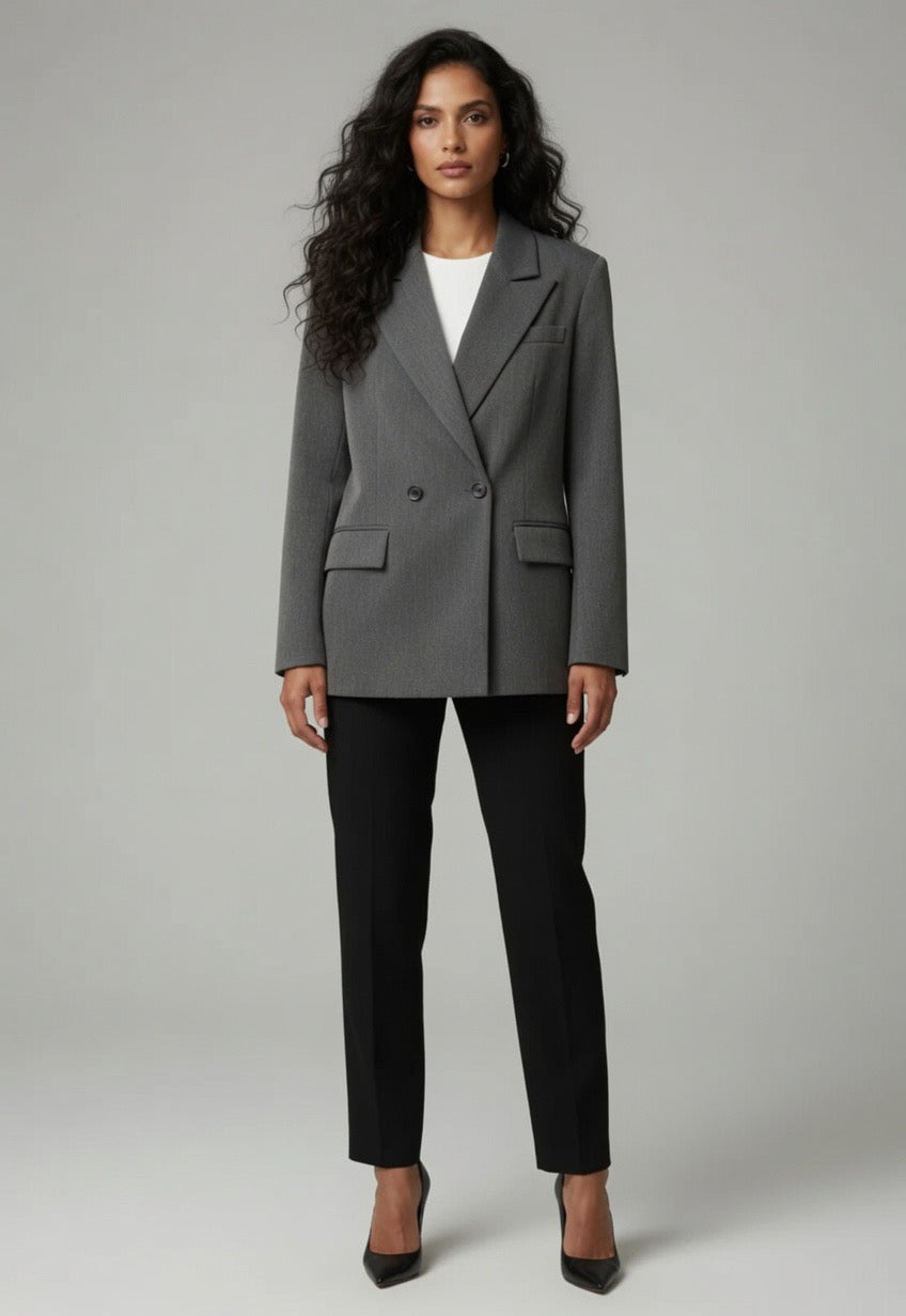 Oversized Double-Breasted Blazer