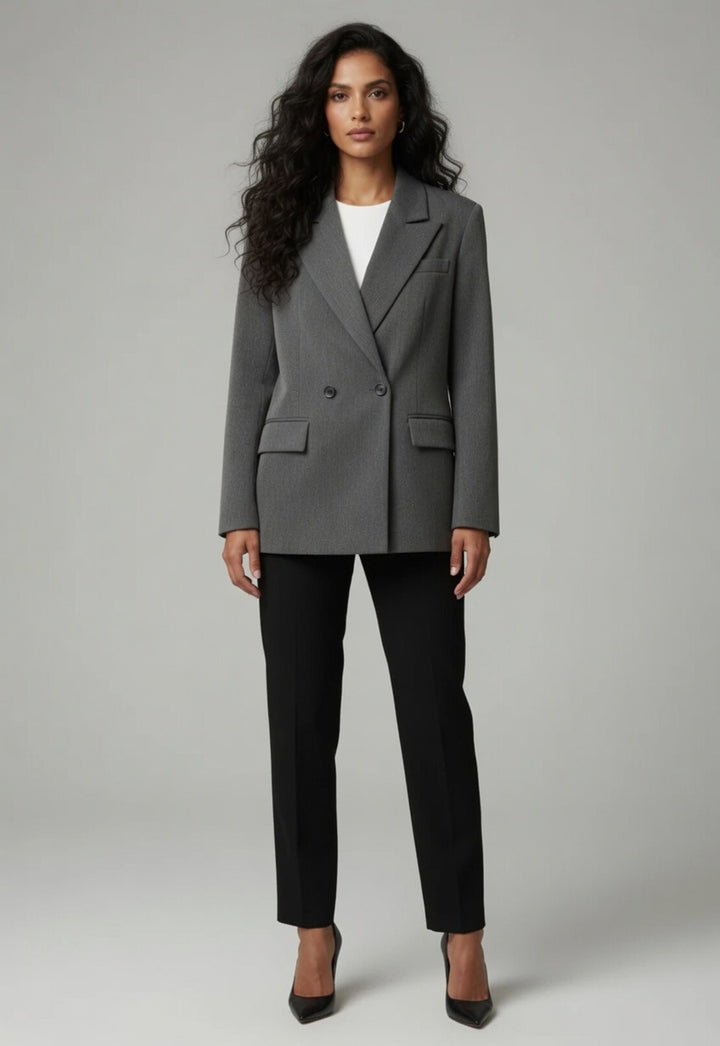 Oversized Double-Breasted Blazer