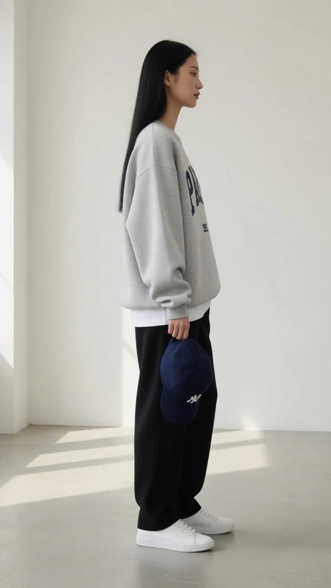 Basic Paris Print Sweatshirt