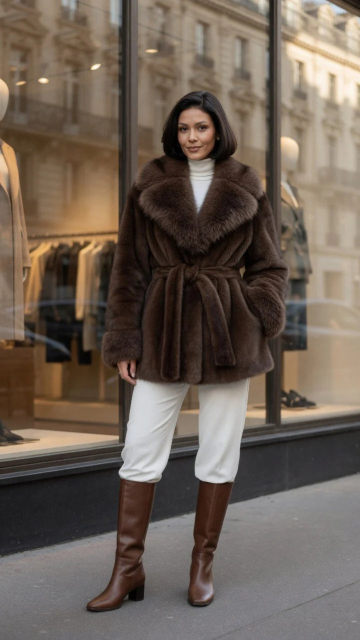 Long Faux Fur Coat