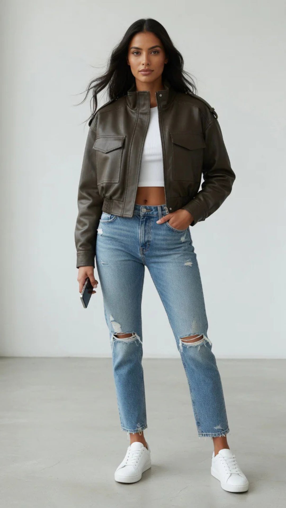 Faux Leather Jacket