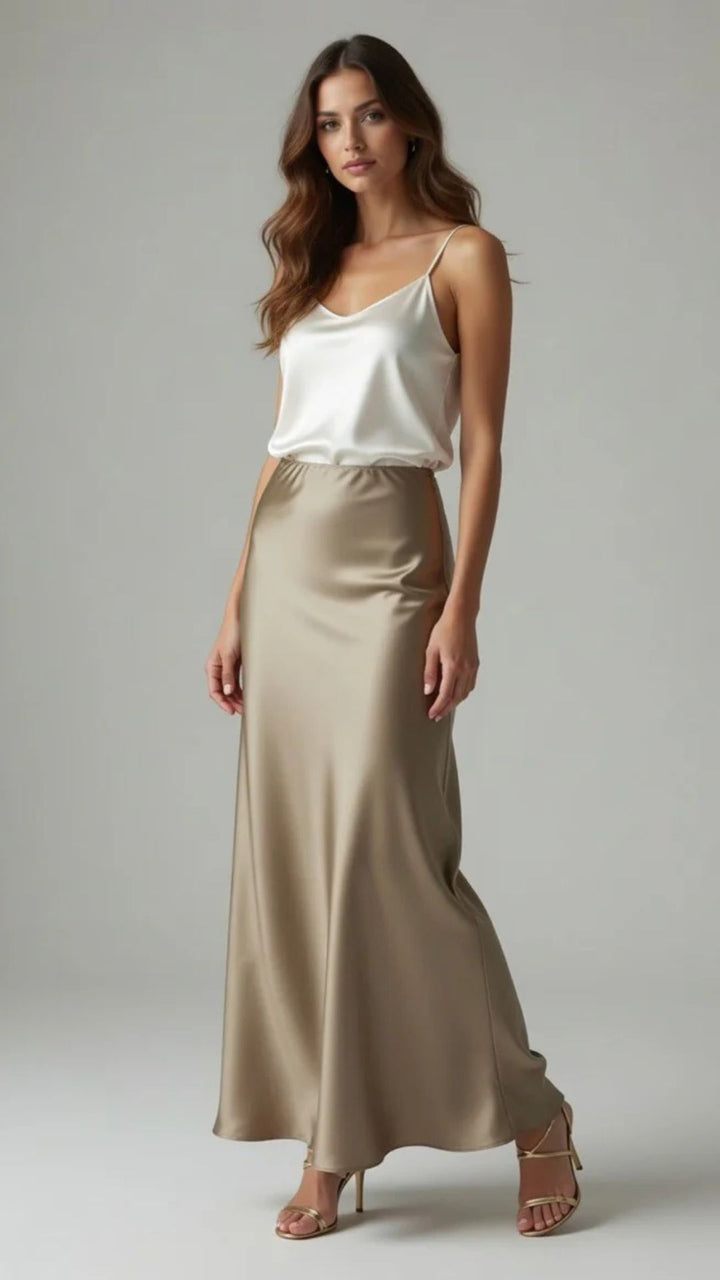 Satin Midaxi Skirt