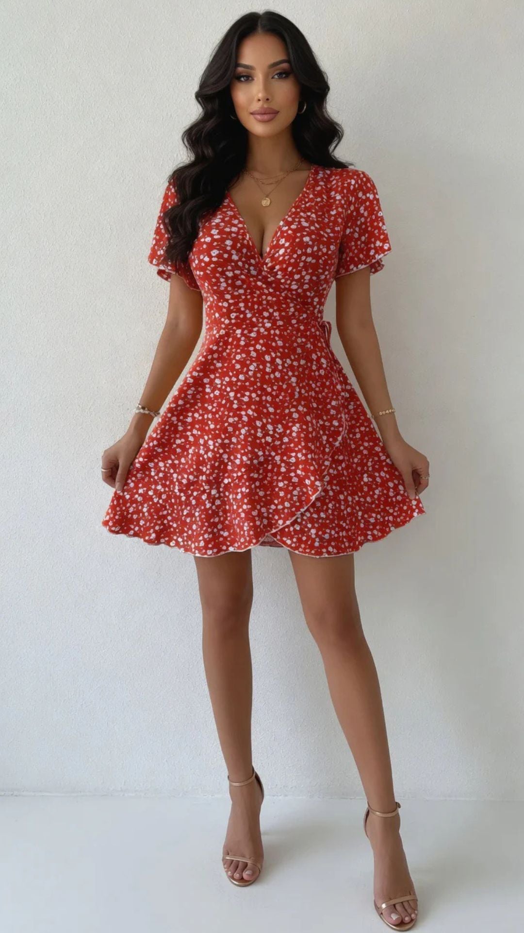 Floral Print Mini Dress
