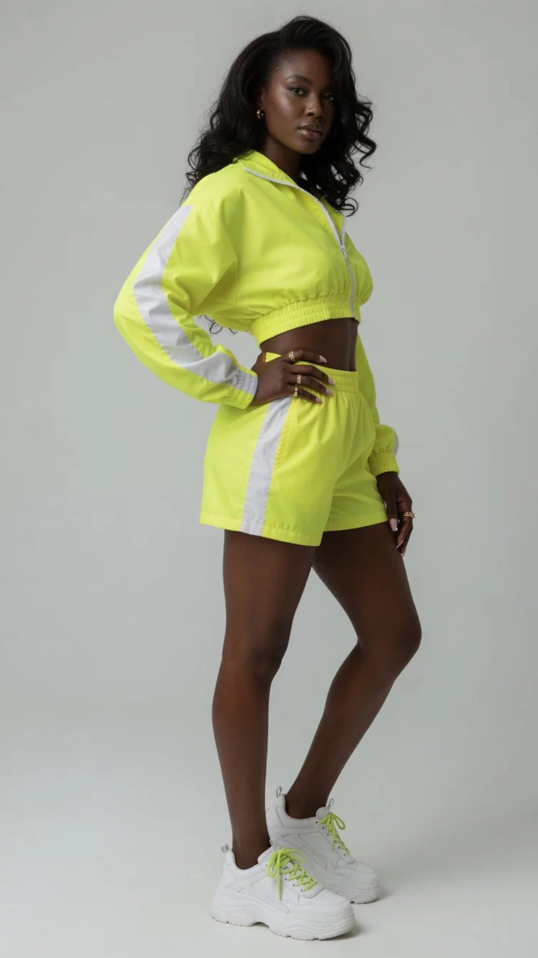 Retro-Sport Windbreaker &amp; Shorts Set