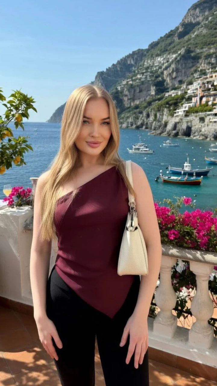 One-Shoulder Asymmetrical Top