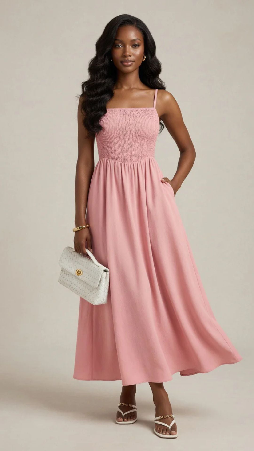 Square Neck Maxi Dress