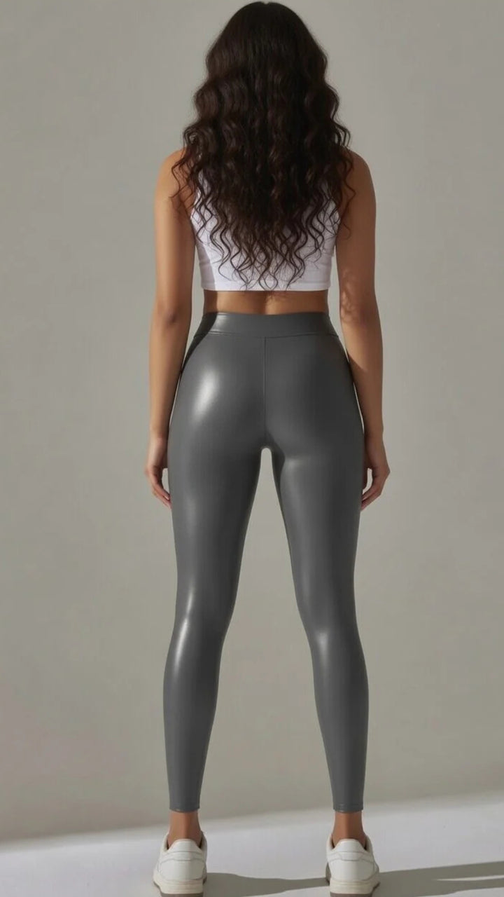 Faux Leather Trousers
