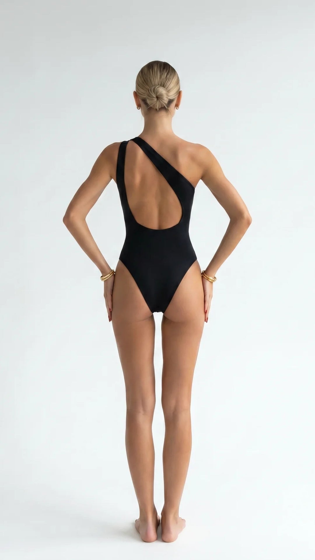 One Shoulder Asymmetrical Swimsuit