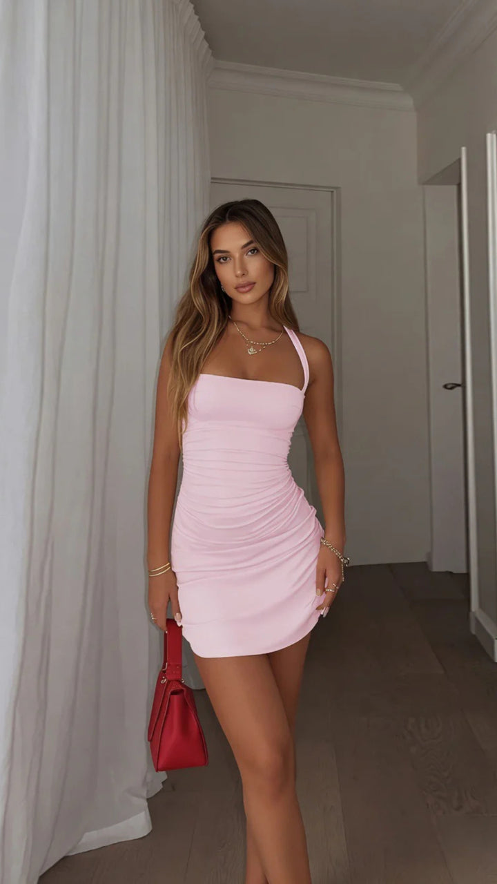 Halter-Neck Mini Dress
