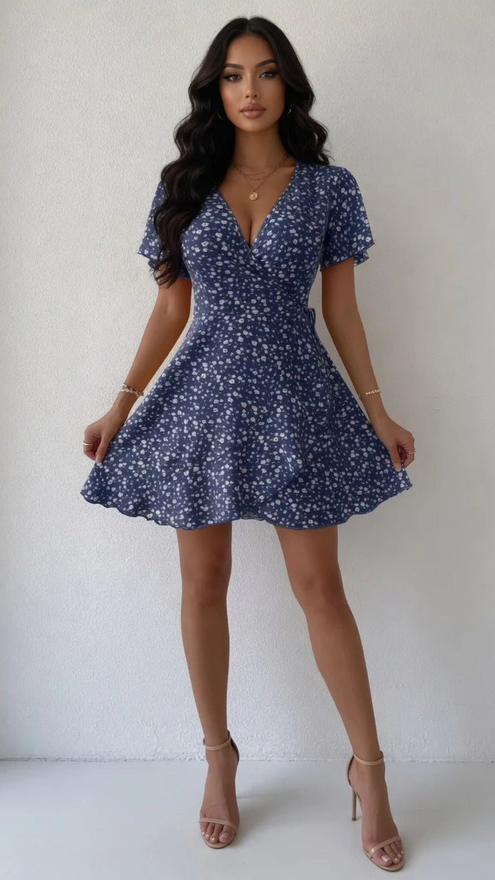 Floral Print Mini Dress