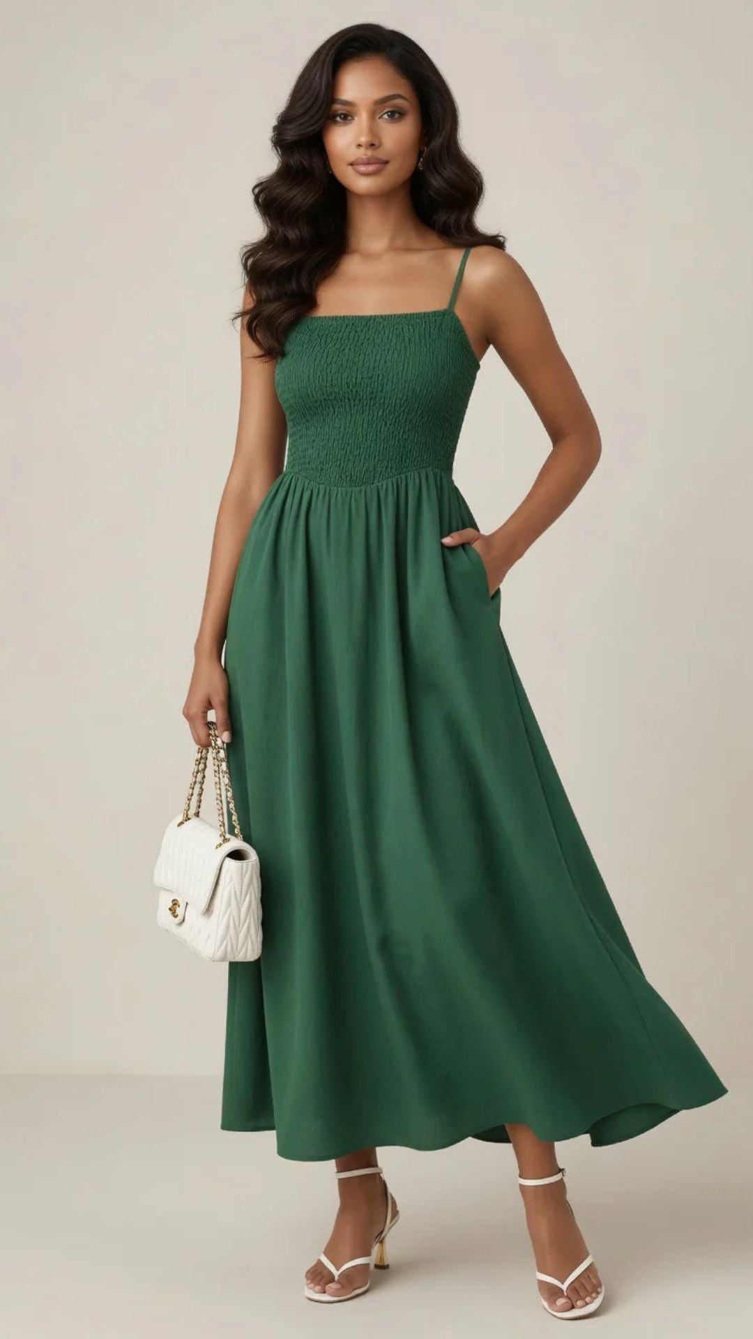 Square Neck Maxi Dress
